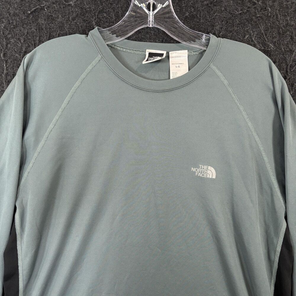 The North Face Shirt Men's Large Green Performance Hiking Running Made in USA - Picture 2 of 7